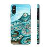 Teal Green Octopus Bubbles And The Sea Art Mate Tough Phone Cases Iphone X Case