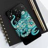 Teal Green Octopus Bubbles And The Sea Black Art Mate Tough Phone Cases Case