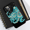 Teal Green Octopus Bubbles And The Sea Black Art Mate Tough Phone Cases Case