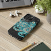Teal Green Octopus Bubbles And The Sea Black Art Mate Tough Phone Cases Case