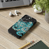 Teal Green Octopus Bubbles And The Sea Black Art Mate Tough Phone Cases Case