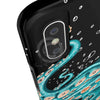 Teal Green Octopus Bubbles And The Sea Black Art Mate Tough Phone Cases Case