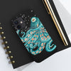 Teal Green Octopus Bubbles And The Sea Black Art Mate Tough Phone Cases Case