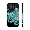 Teal Green Octopus Bubbles And The Sea Black Art Mate Tough Phone Cases Iphone 12 Case