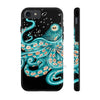 Teal Green Octopus Bubbles And The Sea Black Art Mate Tough Phone Cases Iphone 7 8 Se Case