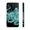 Teal Green Octopus Bubbles And The Sea Black Art Mate Tough Phone Cases Iphone X Case