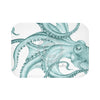 Teal Green Octopus Dance Ink Art Bath Mat 24 × 17 Home Decor