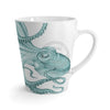 Teal Green Octopus Dance Ink Art Latte Mug 12Oz Mug