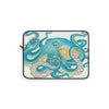 Teal Green Octopus Kraken Full Watercolor Art Laptop Sleeve 15