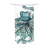 Teal Green Octopus Kraken Tentacles Ink Polycotton Towel 36 × 72 Home Decor