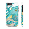 Teal Kraken Octopus On Black Exotic Case Mate Tough Phone Cases Iphone 7 8
