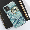 Teal Octopus Compass Vintage Map Case Mate Tough Phone Cases