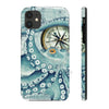 Teal Octopus Compass Vintage Map Case Mate Tough Phone Cases Iphone 11