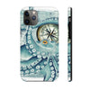Teal Octopus Compass Vintage Map Case Mate Tough Phone Cases Iphone 11 Pro