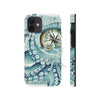 Teal Octopus Compass Vintage Map Case Mate Tough Phone Cases Iphone 12 Mini