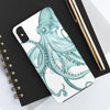 Teal Octopus Dance Ink Art Case Mate Tough Phone Cases