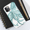 Teal Octopus Dance Ink Art Case Mate Tough Phone Cases