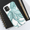 Teal Octopus Dance Ink Art Case Mate Tough Phone Cases