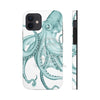 Teal Octopus Dance Ink Art Case Mate Tough Phone Cases Iphone 12