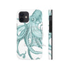 Teal Octopus Dance Ink Art Case Mate Tough Phone Cases Iphone 12 Mini