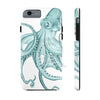 Teal Octopus Dance Ink Art Case Mate Tough Phone Cases Iphone 6/6S