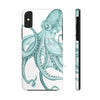 Teal Octopus Dance Ink Art Case Mate Tough Phone Cases Iphone X