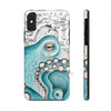 Teal Octopus Vintage Chic Case Mate Tough Phone Iphone X