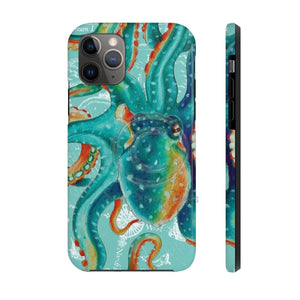 Teal Octopus Vintage Map Case Mate Tough Phone Cases Iphone 11 Pro
