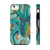 Teal Octopus Vintage Map Case Mate Tough Phone Cases Iphone 5/5S/5Se