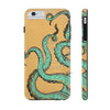 Teal Tentacles Octopus Beige Ink Art Case Mate Tough Phone Cases Iphone 6/6S Plus