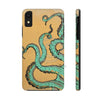 Teal Tentacles Octopus Beige Ink Art Case Mate Tough Phone Cases Iphone Xr