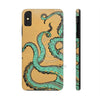 Teal Tentacles Octopus Beige Ink Art Case Mate Tough Phone Cases Iphone Xs Max