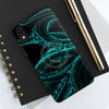 Teal Tentacles Octopus Black Ink Art Case Mate Tough Phone Cases