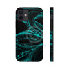 Teal Tentacles Octopus Black Ink Art Case Mate Tough Phone Cases Iphone 12