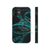 Teal Tentacles Octopus Black Ink Art Case Mate Tough Phone Cases Iphone 12 Mini