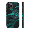 Teal Tentacles Octopus Black Ink Art Case Mate Tough Phone Cases Iphone 12 Pro Max