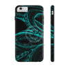 Teal Tentacles Octopus Black Ink Art Case Mate Tough Phone Cases Iphone 6/6S Plus