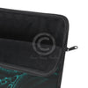 Teal Tentacles Octopus Black Ink Art Laptop Sleeve