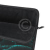 Teal Tentacles Octopus Black Ink Art Laptop Sleeve