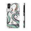 Teal Tentacles Octopus Vintage Map Ink Art Case Mate Tough Phone Cases Iphone X
