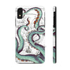 Teal Tentacles Octopus Vintage Map Ink Art Case Mate Tough Phone Cases Iphone Xr