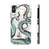 Teal Tentacles Octopus Vintage Map Ink Art Case Mate Tough Phone Cases Iphone Xs Max