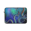 Tentacles Octopus Nebula Galaxy Teal Art Laptop Sleeve 13