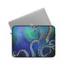 Tentacles Octopus Nebula Galaxy Teal Art Laptop Sleeve