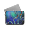 Tentacles Octopus Nebula Galaxy Teal Art Laptop Sleeve