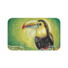 Toucan Bird Exotic Tropical Watercolor Art Bath Mat 34 × 21 Home Decor