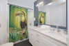Toucan Bird Exotic Tropical Watercolor Art Shower Curtain Home Decor