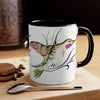Tribal Hummingbird Pink Ink Art Accent Coffee Mug 11Oz