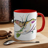 Tribal Hummingbird Pink Ink Art Accent Coffee Mug 11Oz