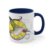 Tribal Hummingbird Sun Ink Art Accent Coffee Mug 11Oz